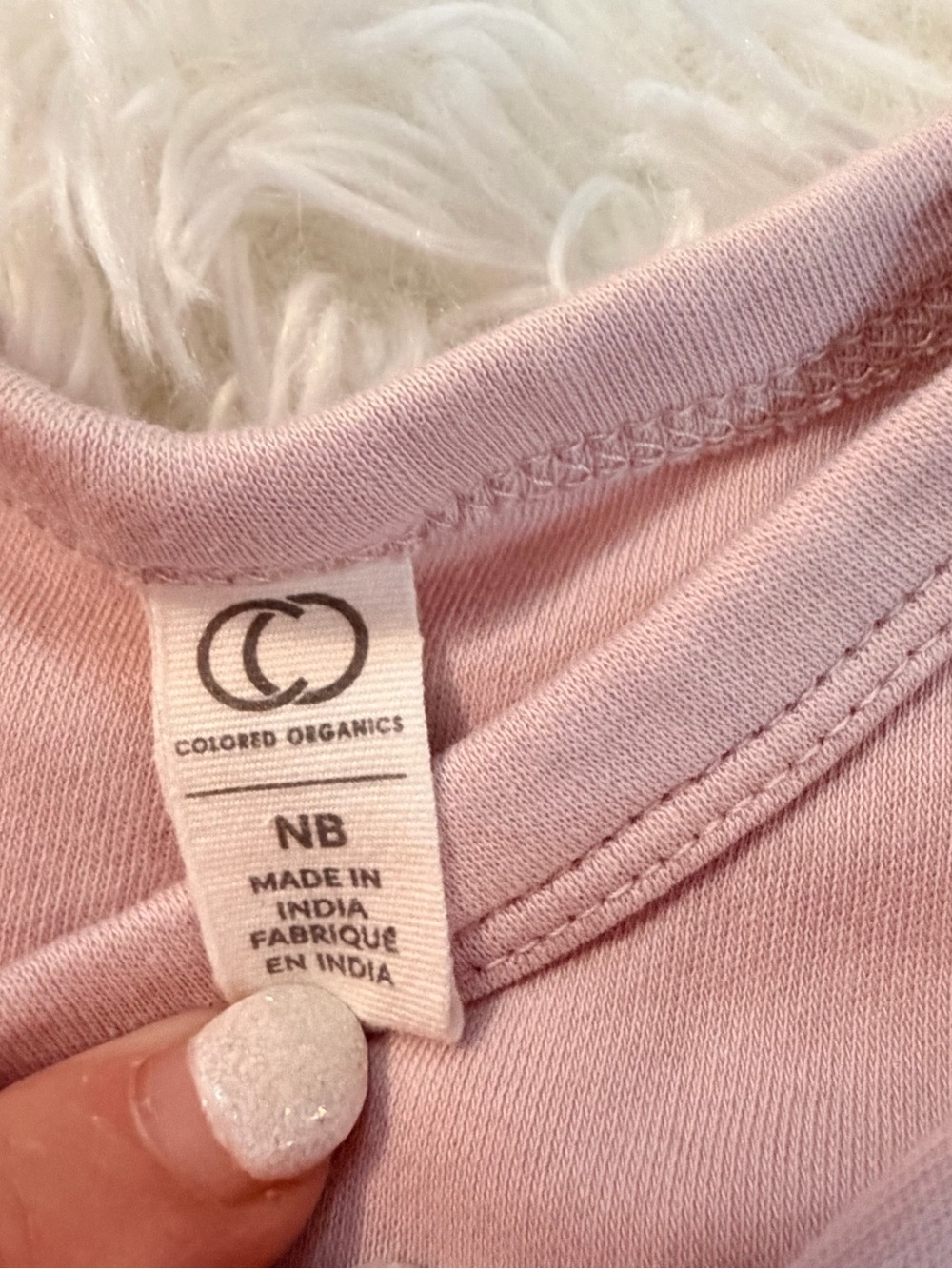Colored Organics Newborn Organic Cotton Kimono Sleep Gown Mauve - Picture 10 of 11